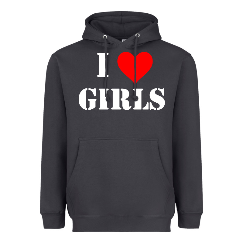 I Love Girls Heavyweight Hoodie by artisFamous | Teevron