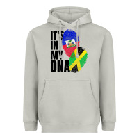 Moon Dust jamaican and haitian mix flag dna heritage Heavyweight Hoodie - artisFamous