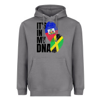 Storm jamaican and haitian mix flag dna heritage Heavyweight Hoodie - artisFamous