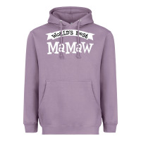 Lavender World's Best Mamaw Ever Heavyweight Hoodie - artisFamous
