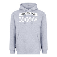 Heather Grey World's Best Mamaw Ever Heavyweight Hoodie - artisFamous