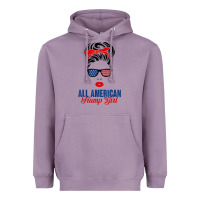 Lavender all american trump girl Heavyweight Hoodie - artisFamous
