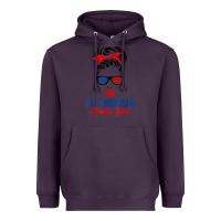 Plum all american trump girl Heavyweight Hoodie - artisFamous
