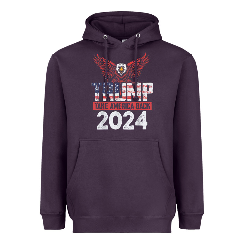 Trump 2024 Take America Back Heavyweight Hoodie by artisFamous | Teevron