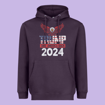 Trump 2024 Take America Back Heavyweight Hoodie Designed By Artisfamous