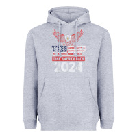 Heather Grey trump 2024 take america back Heavyweight Hoodie - artisFamous