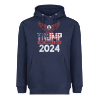 Navy trump 2024 take america back Heavyweight Hoodie - artisFamous