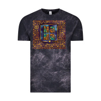 Cloud Black Leopard mama Vintage Tee - FaDigitalArtStudio