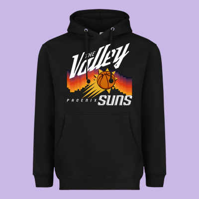 The Valley Oop Phoenix Basketball Retro Sunset Basketball T Shirt Heavyweight Hoodie Designed By Artisfamous