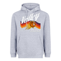 Heather Grey the valley oop phoenix basketball retro sunset basketball t shirt Heavyweight Hoodie - artisFamous