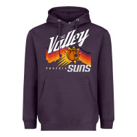Plum the valley oop phoenix basketball retro sunset basketball t shirt Heavyweight Hoodie - artisFamous