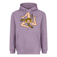 Lavender sicilian triskelion Heavyweight Hoodie - artisFamous