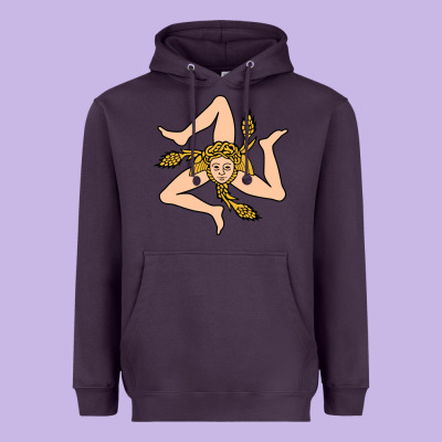 Sicilian Triskelion Heavyweight Hoodie Designed By Artisfamous