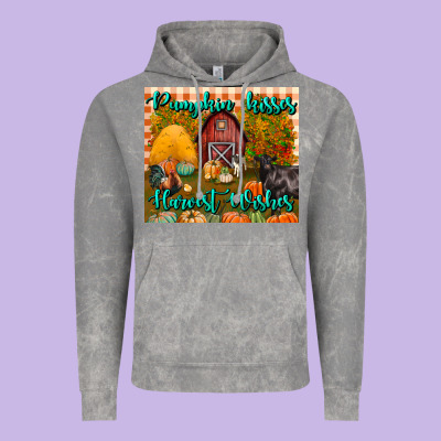 Pumpkin Kisses Harvest Wishes Tumbler Vintage Hoodie Designed By Bundleandbundleshop