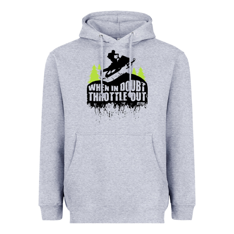 Snowmobile Throttle Heavyweight Hoodie by artisFamous | Teevron