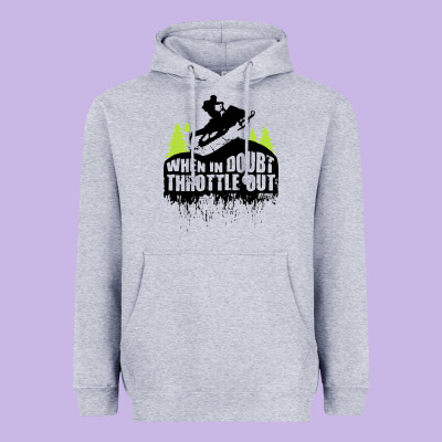 Snowmobile Throttle Heavyweight Hoodie Designed By Artisfamous