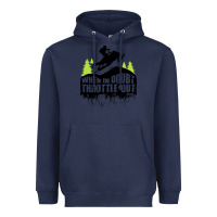 Navy snowmobile throttle Heavyweight Hoodie - artisFamous