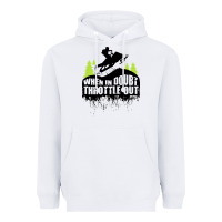 White snowmobile throttle Heavyweight Hoodie - artisFamous