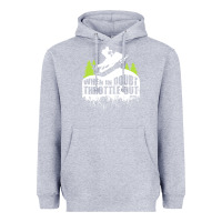Heather Grey snowmobile throttle Heavyweight Hoodie - artisFamous
