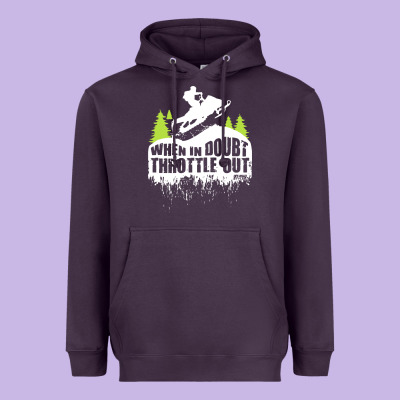 Snowmobile Throttle Heavyweight Hoodie Designed By Artisfamous