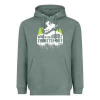 Sage snowmobile throttle Heavyweight Hoodie - artisFamous