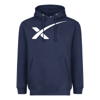 Navy space X Heavyweight Hoodie - artisFamous