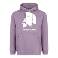 Lavender spartan helmet Heavyweight Hoodie - artisFamous