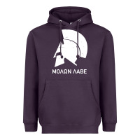 Plum spartan helmet Heavyweight Hoodie - artisFamous