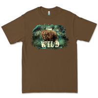 Cacao Stay wild night Grizzly Bear Premium Tee - HowdyJamesFarm