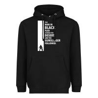 Black the man in black fled across the desert Heavyweight Hoodie - artisFamous