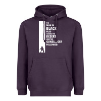 Plum the man in black fled across the desert Heavyweight Hoodie - artisFamous
