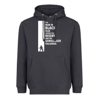 The Man In Black Fled Across The Desert Heavyweight Hoodie | Teevron
