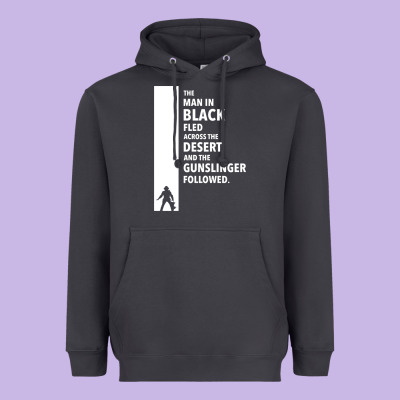The Man In Black Fled Across The Desert Heavyweight Hoodie Designed By Artisfamous