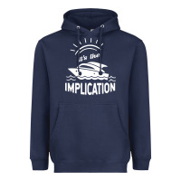 Navy the implication   its always sunny in philadelphia Heavyweight Hoodie - artisFamous