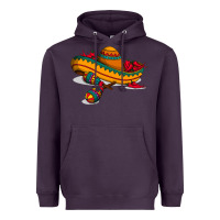 Plum maracas sombrero mexican Heavyweight Hoodie - artisFamous