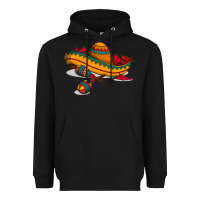 Black maracas sombrero mexican Heavyweight Hoodie - artisFamous