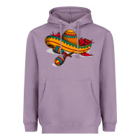 Lavender maracas sombrero mexican Heavyweight Hoodie - artisFamous