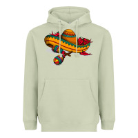Matcha maracas sombrero mexican Heavyweight Hoodie - artisFamous