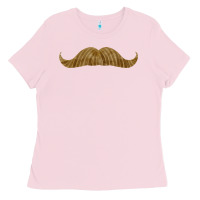 Bubblegum Pink moustache fa element Ladies Tee - FaDigitalArtStudio