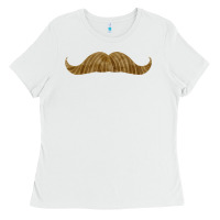White moustache fa element Ladies Tee - FaDigitalArtStudio