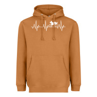 Meerkat heartbeat recumbent bicycle bike cyclist biking Heavyweight Hoodie - artisFamous