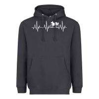 Smoke heartbeat recumbent bicycle bike cyclist biking Heavyweight Hoodie - artisFamous