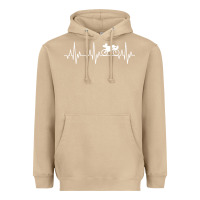 Mushroom heartbeat recumbent bicycle bike cyclist biking Heavyweight Hoodie - artisFamous