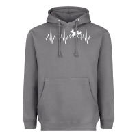 Storm heartbeat recumbent bicycle bike cyclist biking Heavyweight Hoodie - artisFamous