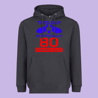 This Guy Is 80 Years Funny 80th Birthday Heavyweight Hoodie Designed By Artisfamous