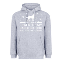 Heather Grey carolina dog Heavyweight Hoodie - artisFamous