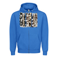 True Royal cowhide brushstroke Zipper Hoodie - AdoDesignShop