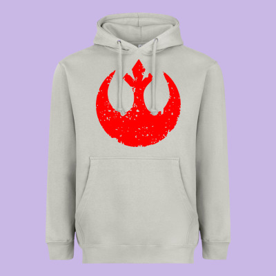Distressed Rebel Alliance Symbol Heavyweight Hoodie Designed By Artisfamous