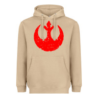 Mushroom distressed rebel alliance symbol Heavyweight Hoodie - artisFamous