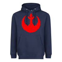 Navy distressed rebel alliance symbol Heavyweight Hoodie - artisFamous